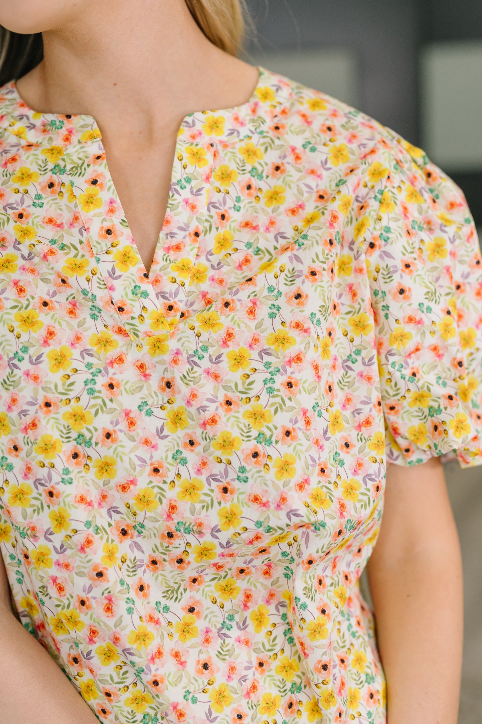 Seven Days a Week Balloon Sleeve Blouse (SM-3X) - STB Boutique
