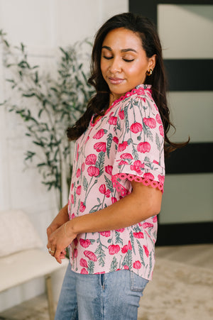 Show me Now Trim Detail Blouse (SM-XL)