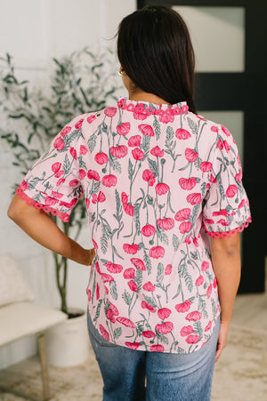 Show me Now Trim Detail Blouse (SM-XL)