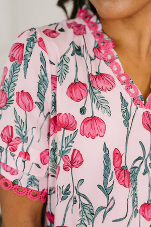 Show me Now Trim Detail Blouse (SM-XL)