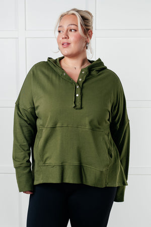 Simple Snug Snap Hooded Pullover (SM-3X) - STB Boutique