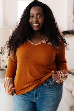 Sipping Iced Tea Mixed Print Hoodie (SM-3X) - STB Boutique