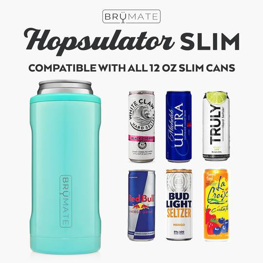Hopsulator Slim Can Cooler 12oz Glitter