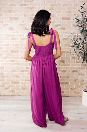 Social Graces Wide Leg Jumpsuit (SM-3X) - STB Boutique