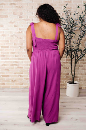 Social Graces Wide Leg Jumpsuit (SM-3X) - STB Boutique