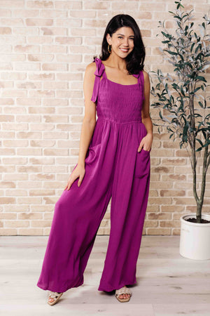 Social Graces Wide Leg Jumpsuit (SM-3X) - STB Boutique