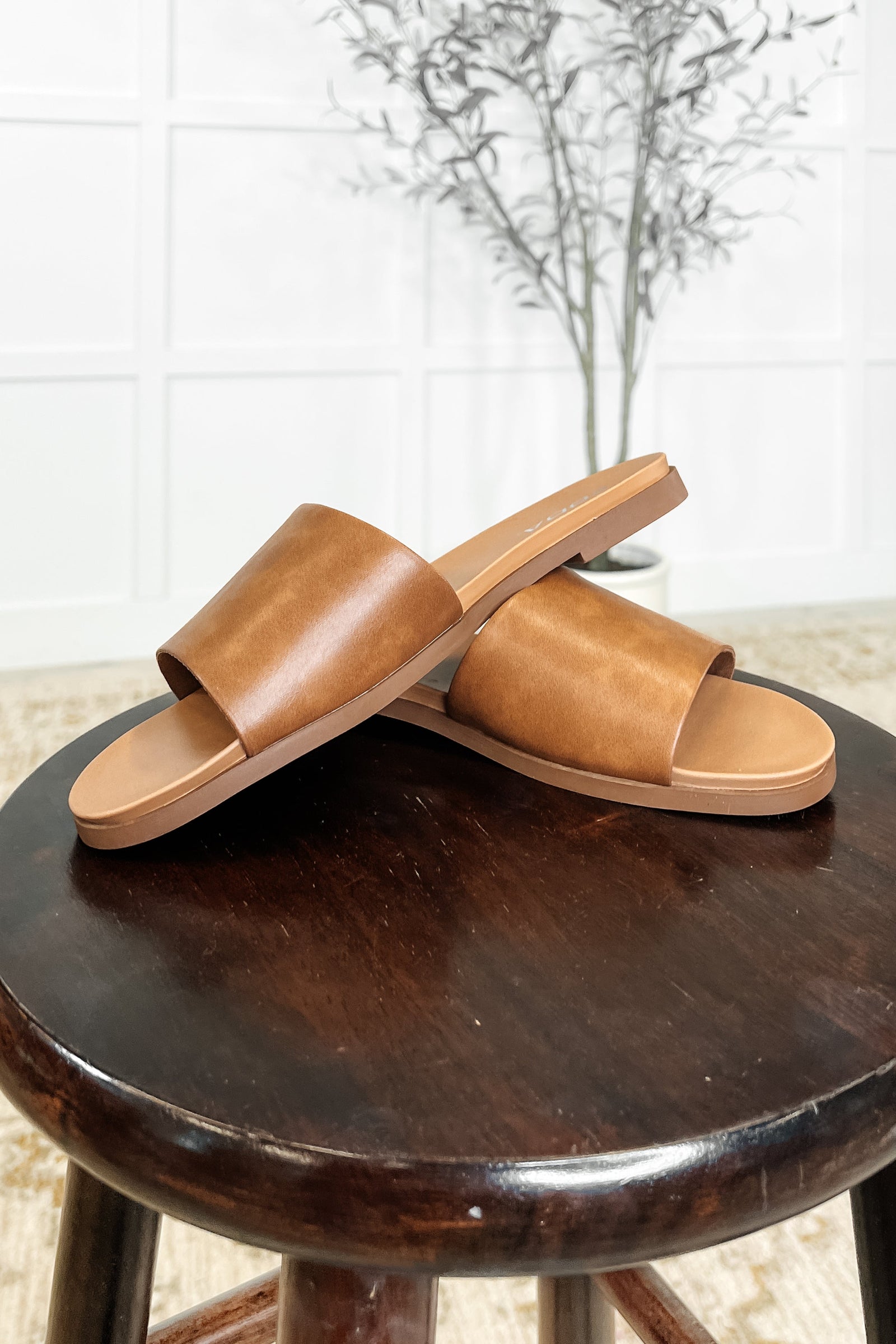 Sole Mate Slip on Sandals in Tan (6-10) - STB Boutique