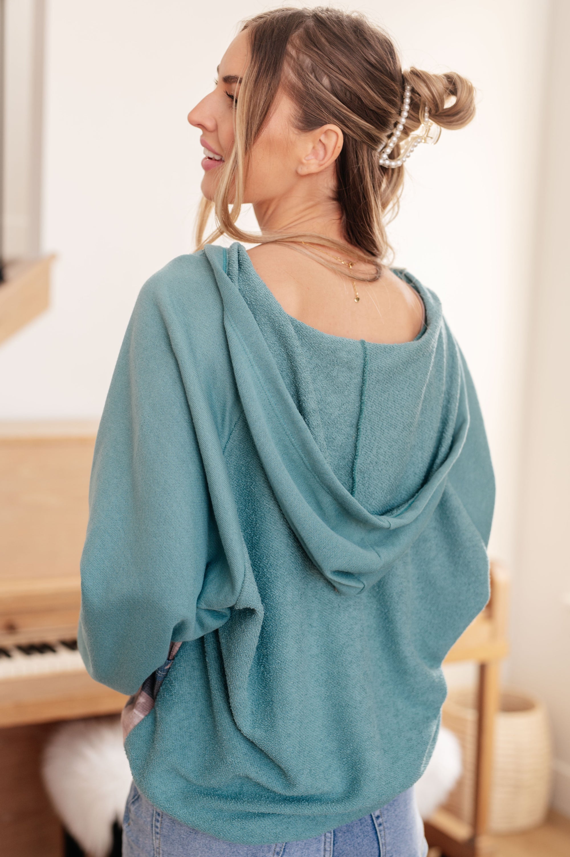 Southwest Sunrise Patchwork Hoodie (SM-2X)