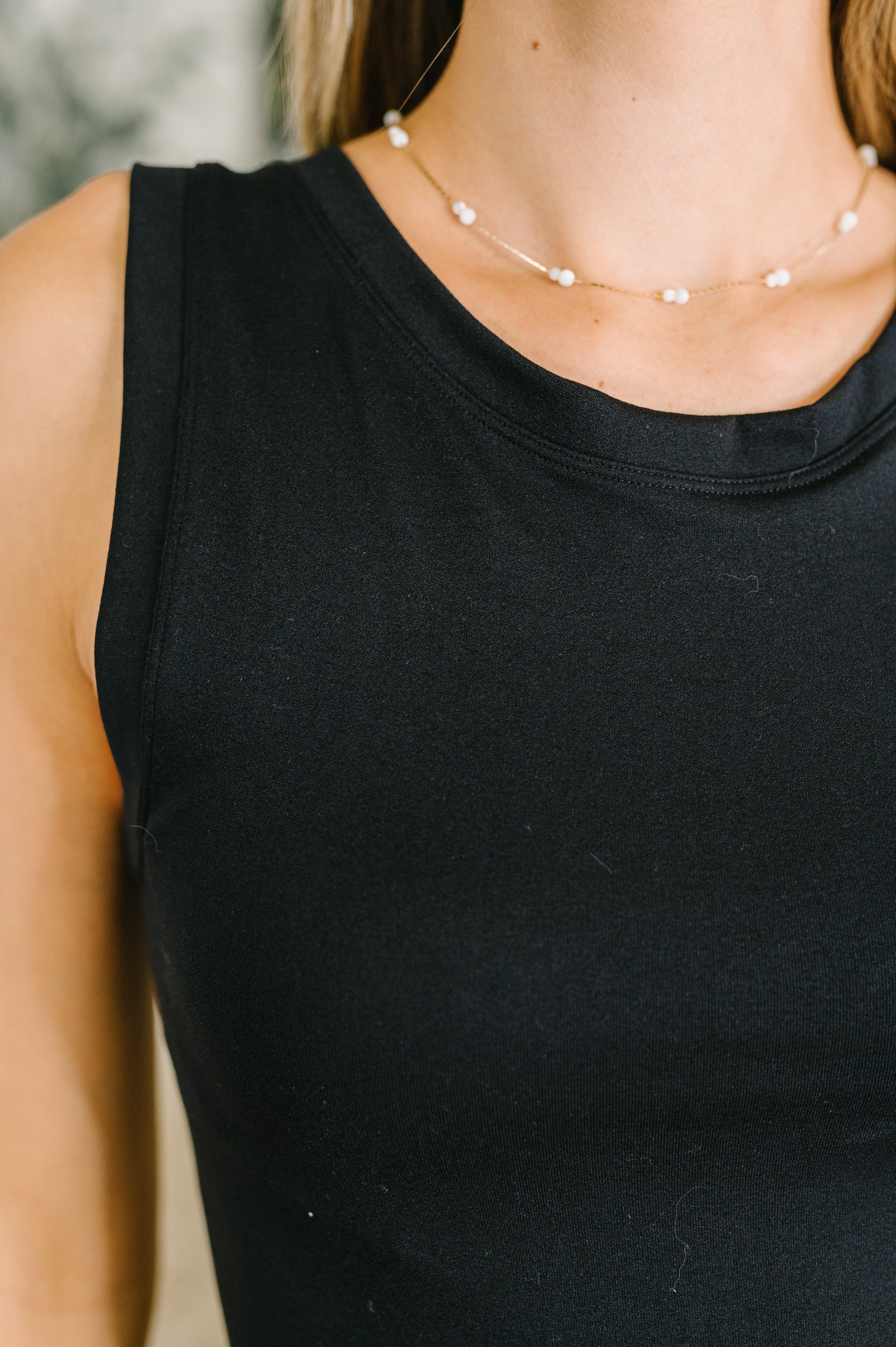 Start of Everything Round Neck Tank in Black (0-24)