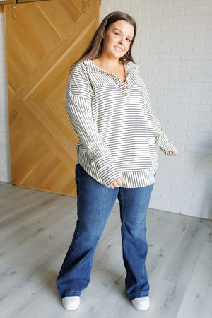Striped Serendipity Pullover (SM-3X)