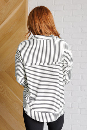 Striped Serendipity Pullover (SM-3X)