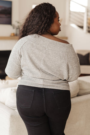 Stuck On You Long Sleeve Top (SM-3X) - STB Boutique