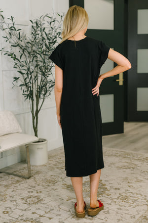 Sweet Like That Casual Dress in Black (SM-3X)