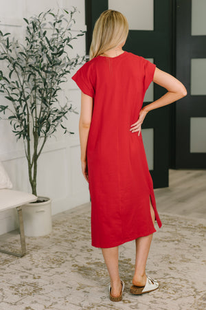 Sweet Like That Casual Dress in Ruby (SM-3X)
