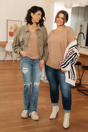 The Realest V-Neck Top (SM-3X) - STB Boutique