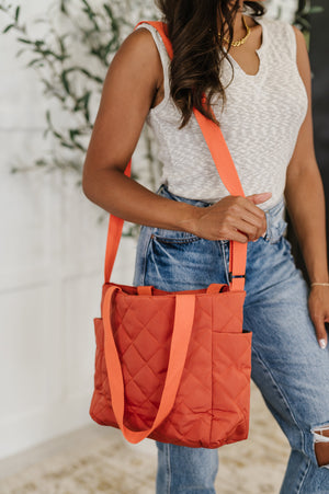 There She Goes Bag in Tomato - STB Boutique