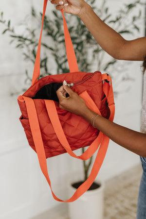 There She Goes Bag in Tomato - STB Boutique