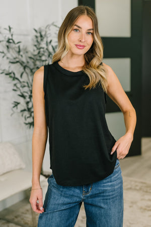 Thread Theory Round Neck Tank in Black (SM-3X)