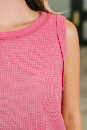Thread Theory Round Neck Tank in Pink (SM-3X)