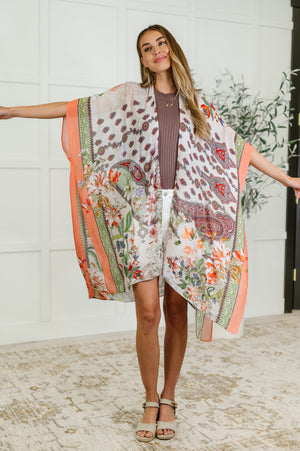 Tide to Me Open Front Kimono (One Size) - STB Boutique