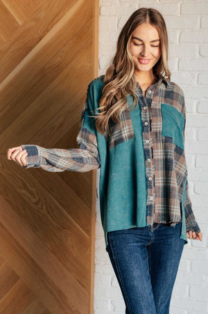 Tied for Time Thermal Plaid Button Up (SM-2X)