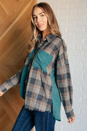 Tied for Time Thermal Plaid Button Up (SM-2X)