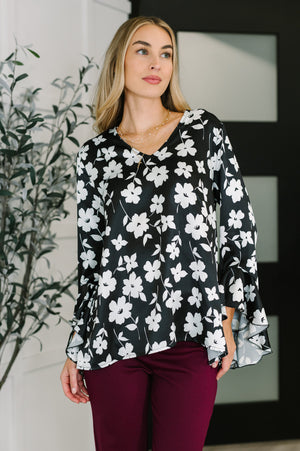 Time and Time Again Floral Blouse (SM-3X)