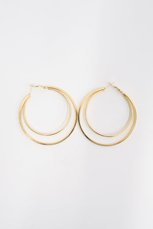 Two's a Party Double Hoop Earrings