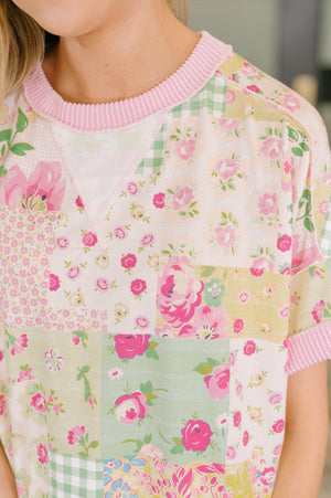 Until Tomorrow Patchwork Relaxed Tee (SM-3X)