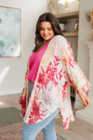 Vacay Season Bell Sleeve Kimono (SM-3X) - STB Boutique