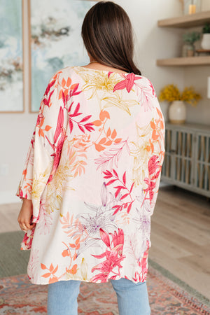 Vacay Season Bell Sleeve Kimono (SM-3X) - STB Boutique