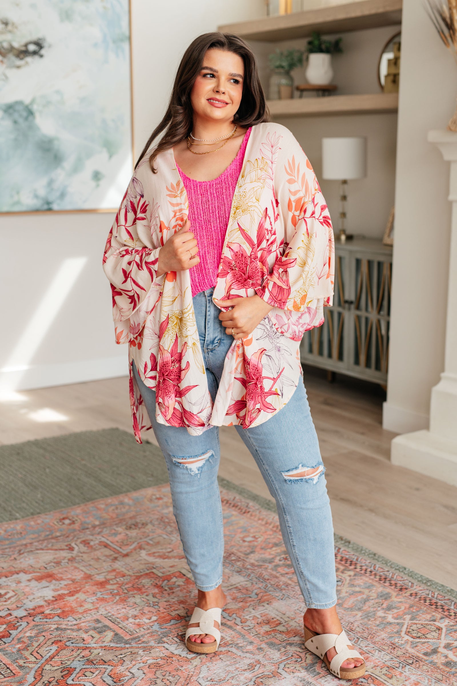 Vacay Season Bell Sleeve Kimono (SM-3X)