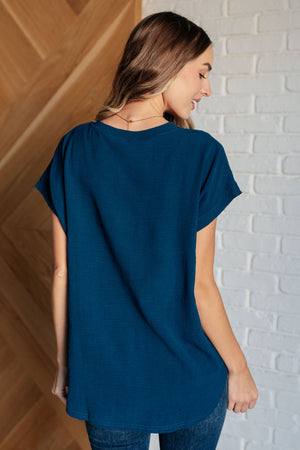 Very Much Needed V-Neck Top in Teal - STB Boutique