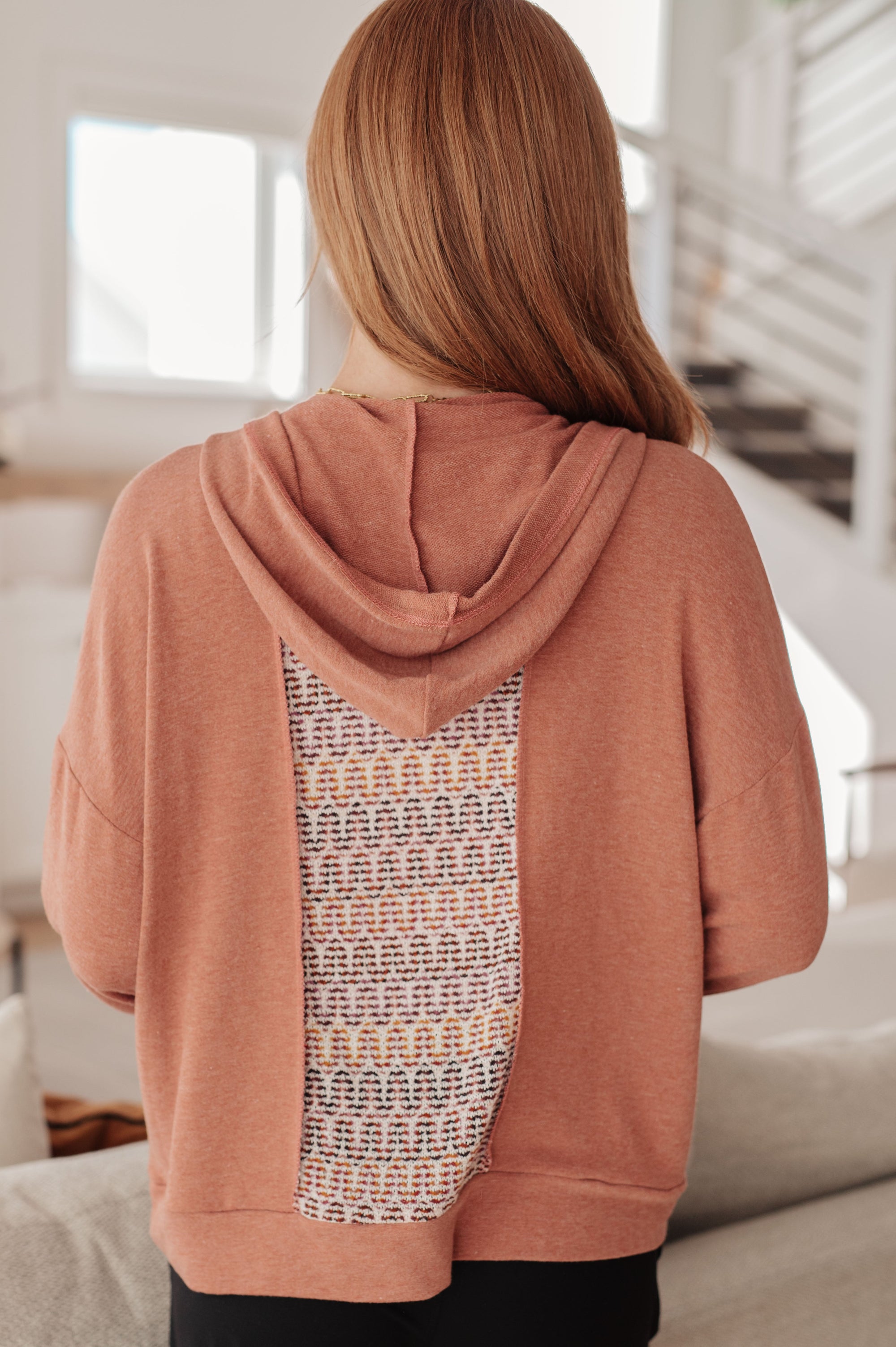 Wave Hello Mixed Print Hoodie (SM-3X) - STB Boutique