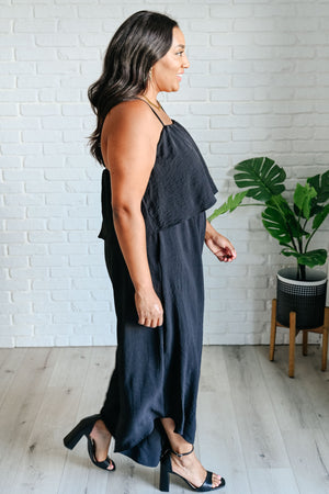 When All is Said and Done Spaghetti Strap Jumpsuit (SM-3X) - STB Boutique