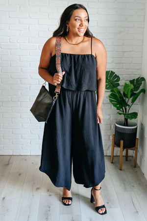 When All is Said and Done Spaghetti Strap Jumpsuit (SM-3X) - STB Boutique