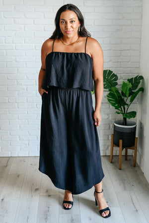 When All is Said and Done Spaghetti Strap Jumpsuit (SM-3X) - STB Boutique