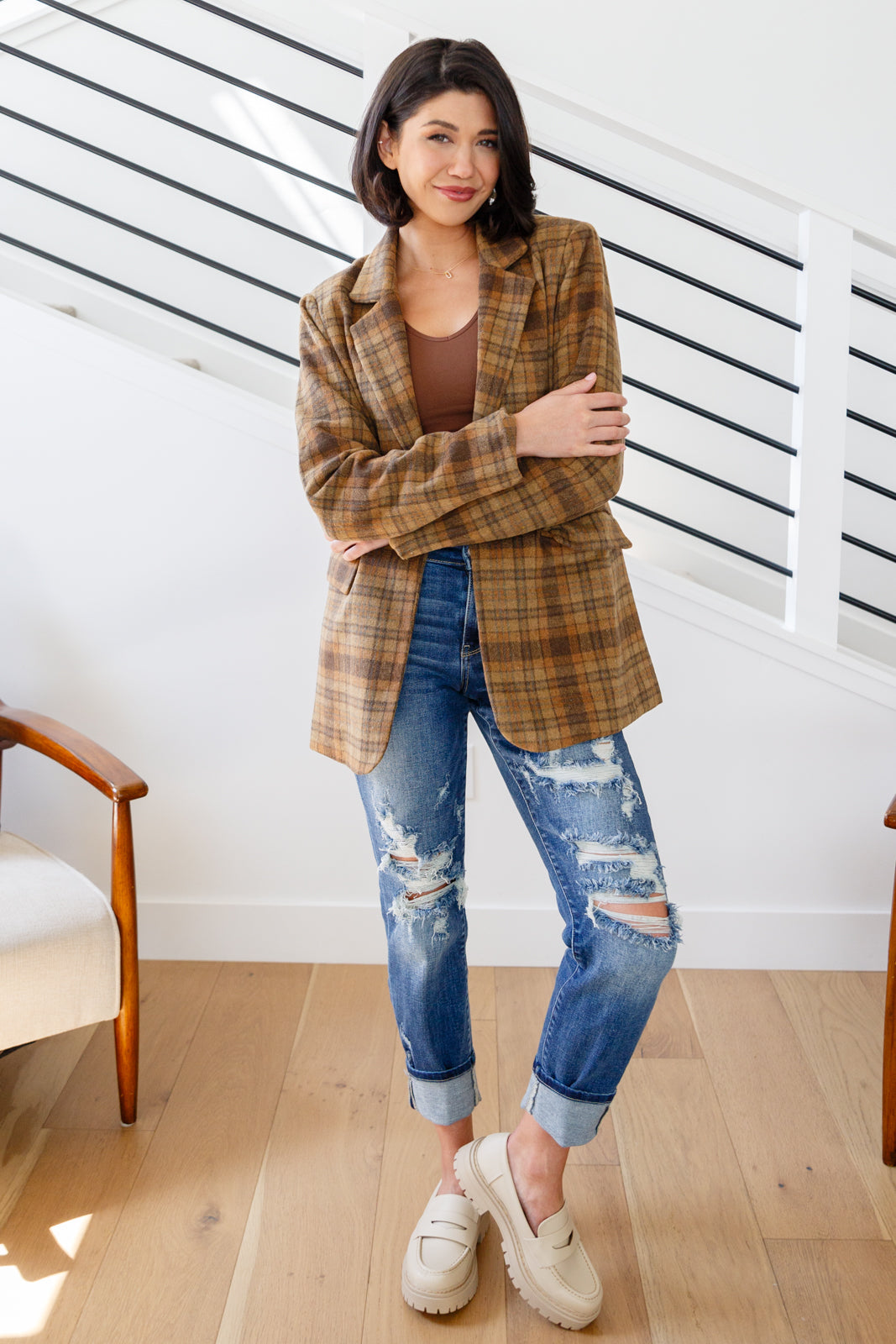 World Class Plaid Blazer (SM-3X)