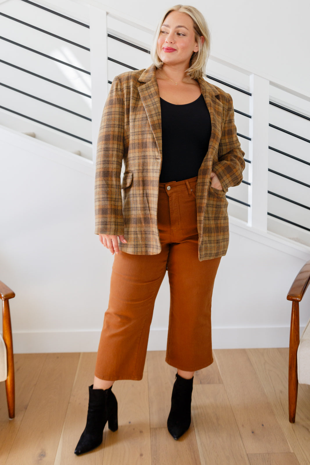 World Class Plaid Blazer (SM-3X)