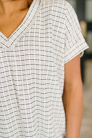 You Just Get It V-Neck Top (SM-3X) - STB Boutique