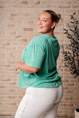 You're No Fun Top In Green - STB Boutique