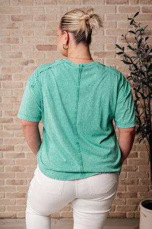 You're No Fun Top In Green - STB Boutique