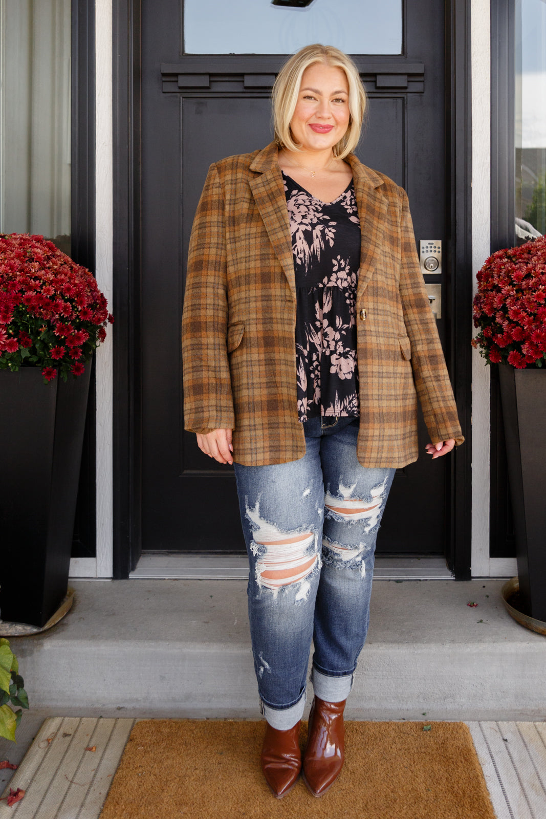 World Class Plaid Blazer (SM-3X)