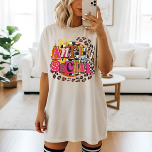 Retro Anti Social Tee - Preorder - STB Boutique