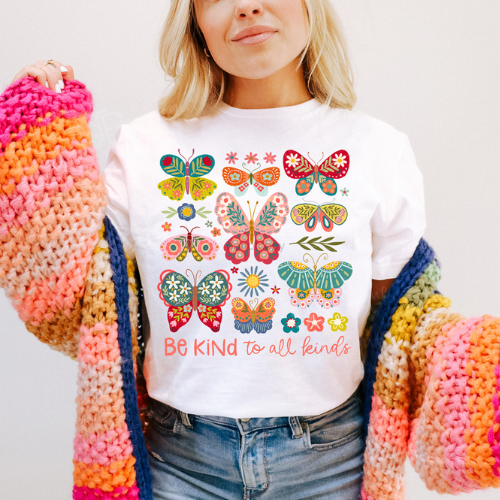 Be Kind To All Kinds Butterfly Tee - Preorder