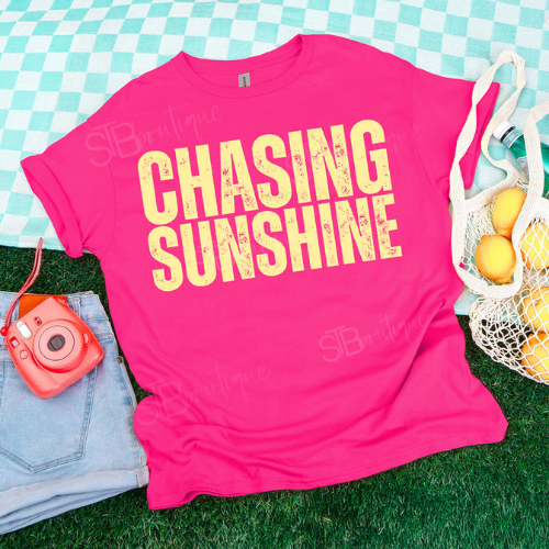 Distressed Chasing Sunshine Tee - Preorder