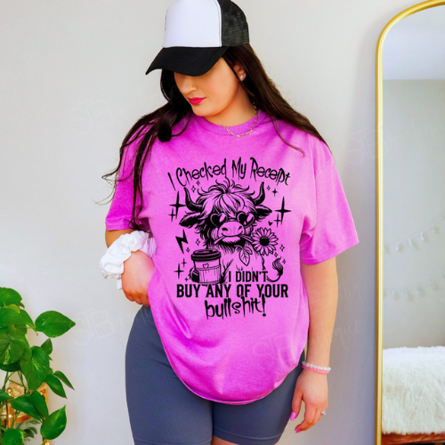 Checked My Receipt Tee - Preorder