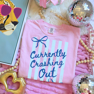 Currently Crashing Out Stripes Tee - Preorder