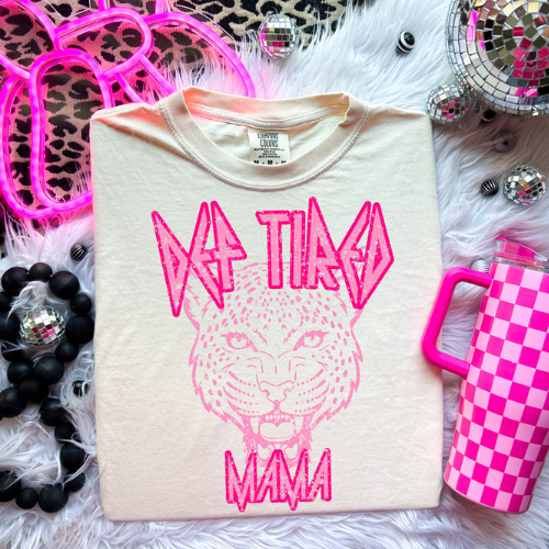 Def Tired Mama Pink Tee - Preorder