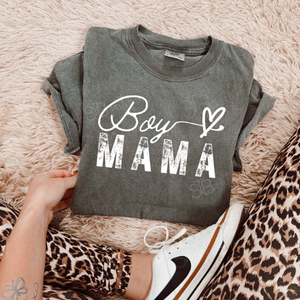 Distressed Boy Mama Tee - Preorder